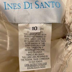Ines de Santo wedding dress, off white